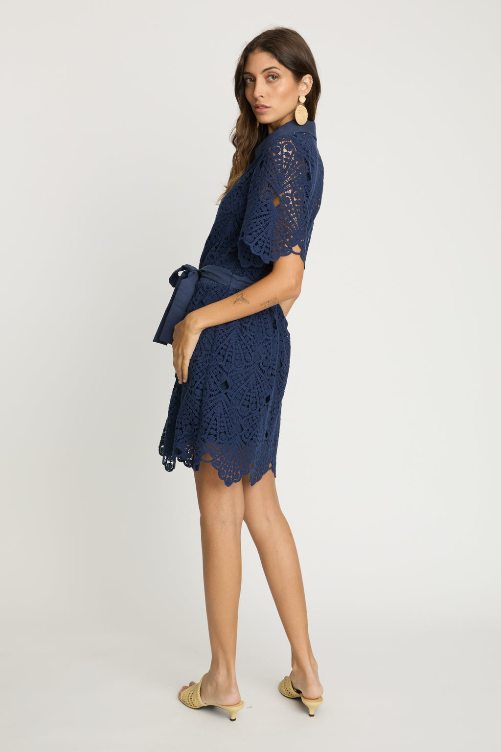 Caballero Eloise Dress in Navy Lace