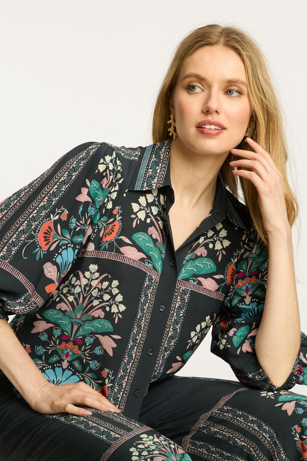 Caballero Juliette Top in Twilight Bloom