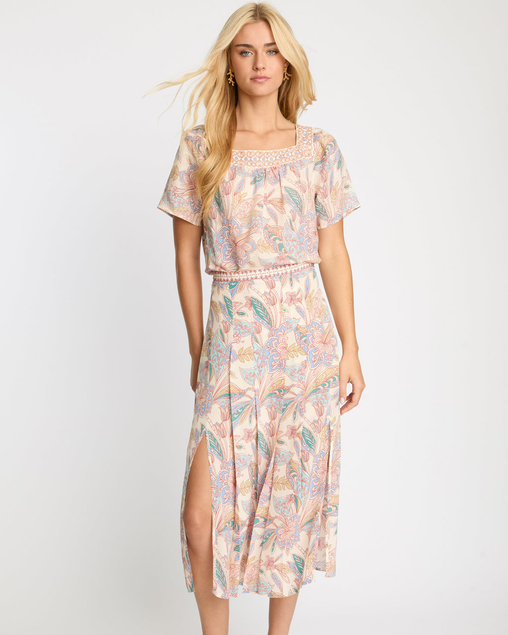 Caballero Glenda Skirt in Paisley Floral