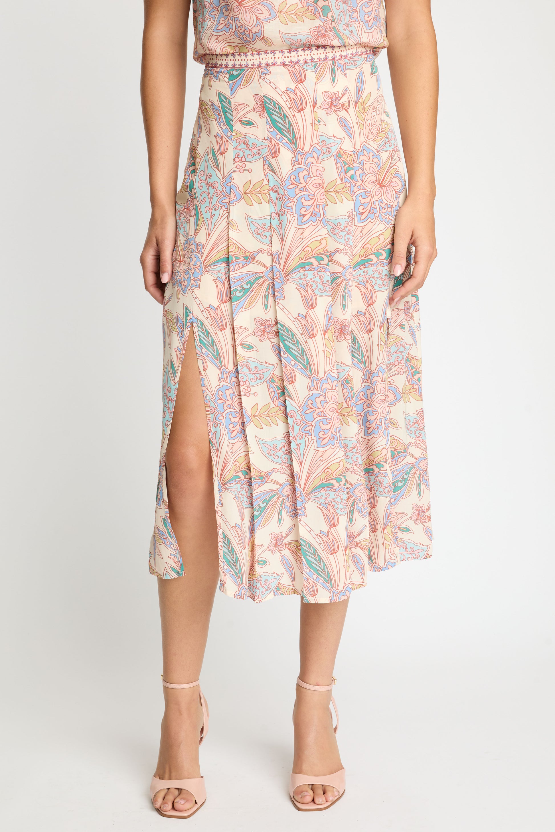 Caballero Glenda Skirt in Paisley Floral