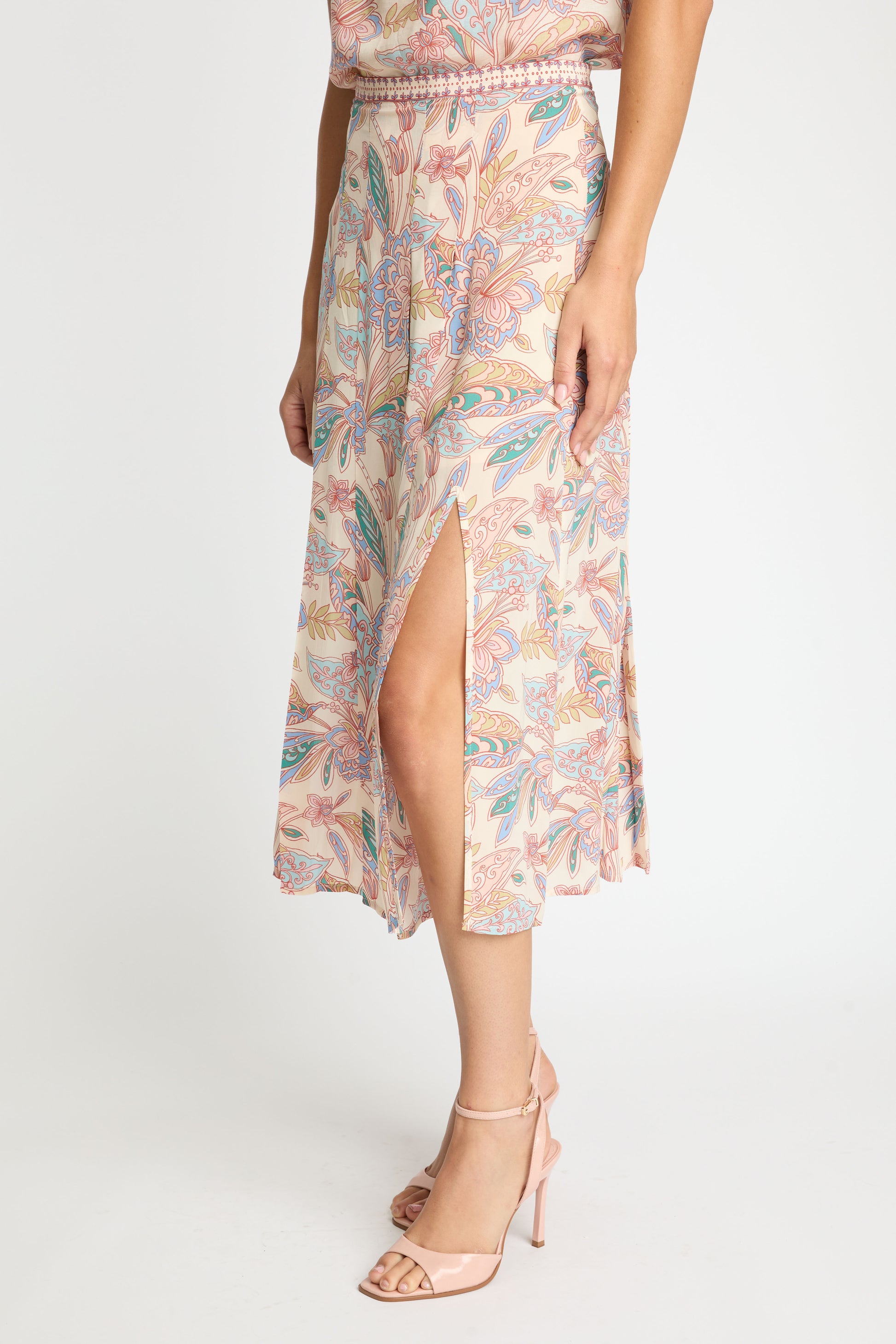 Caballero Glenda Skirt in Paisley Floral