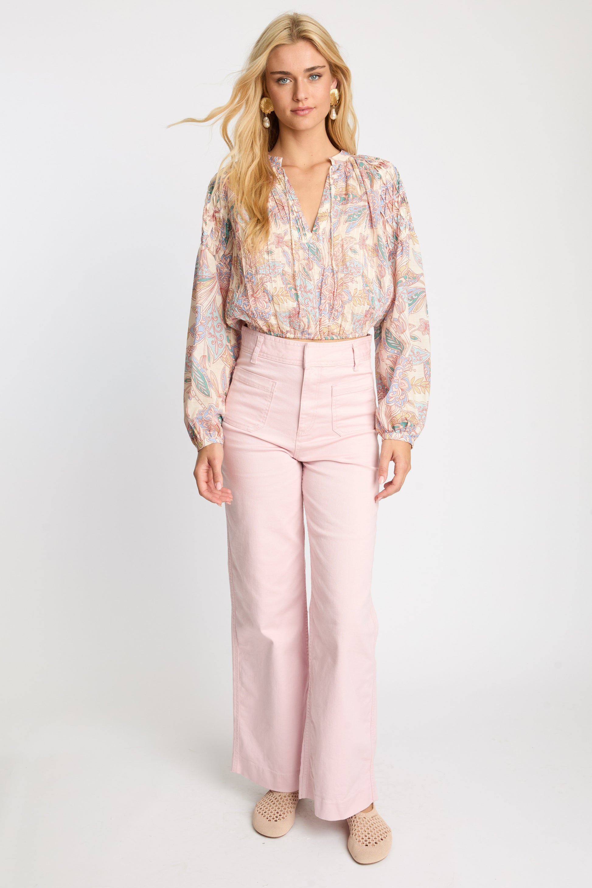 Caballero Dolly Top in Paisley Floral