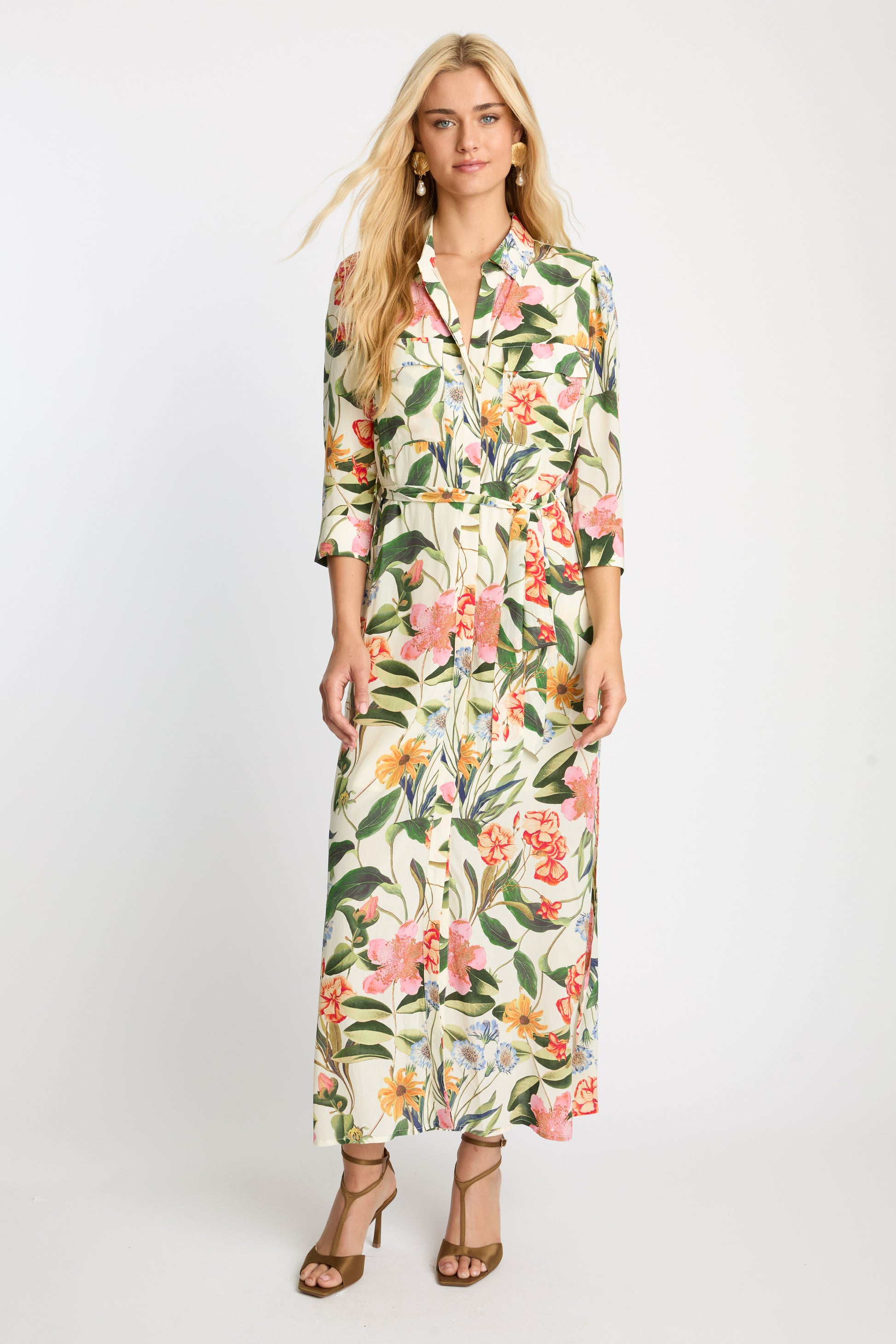 Caballero Azura Dress in Buttercream Floral