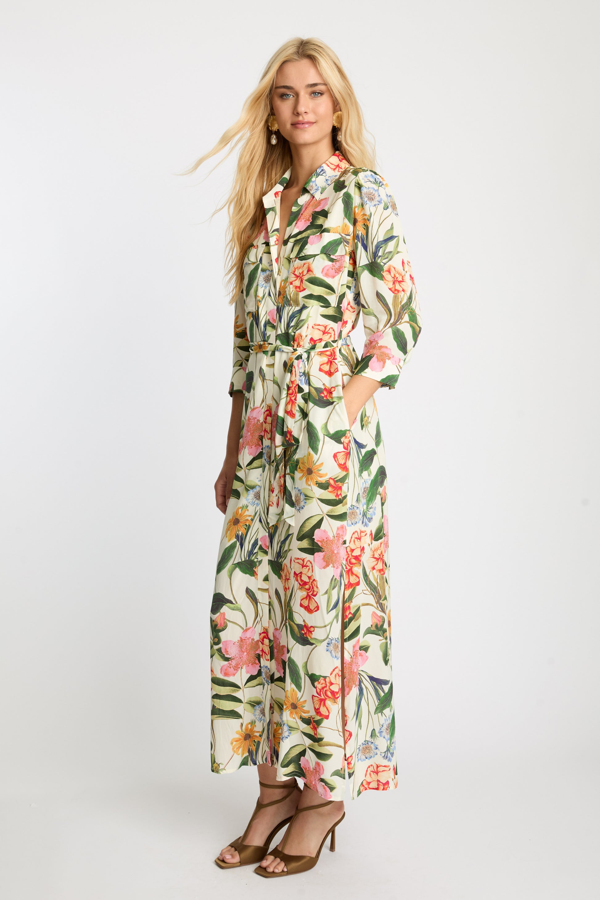 Caballero Azura Dress in Buttercream Floral