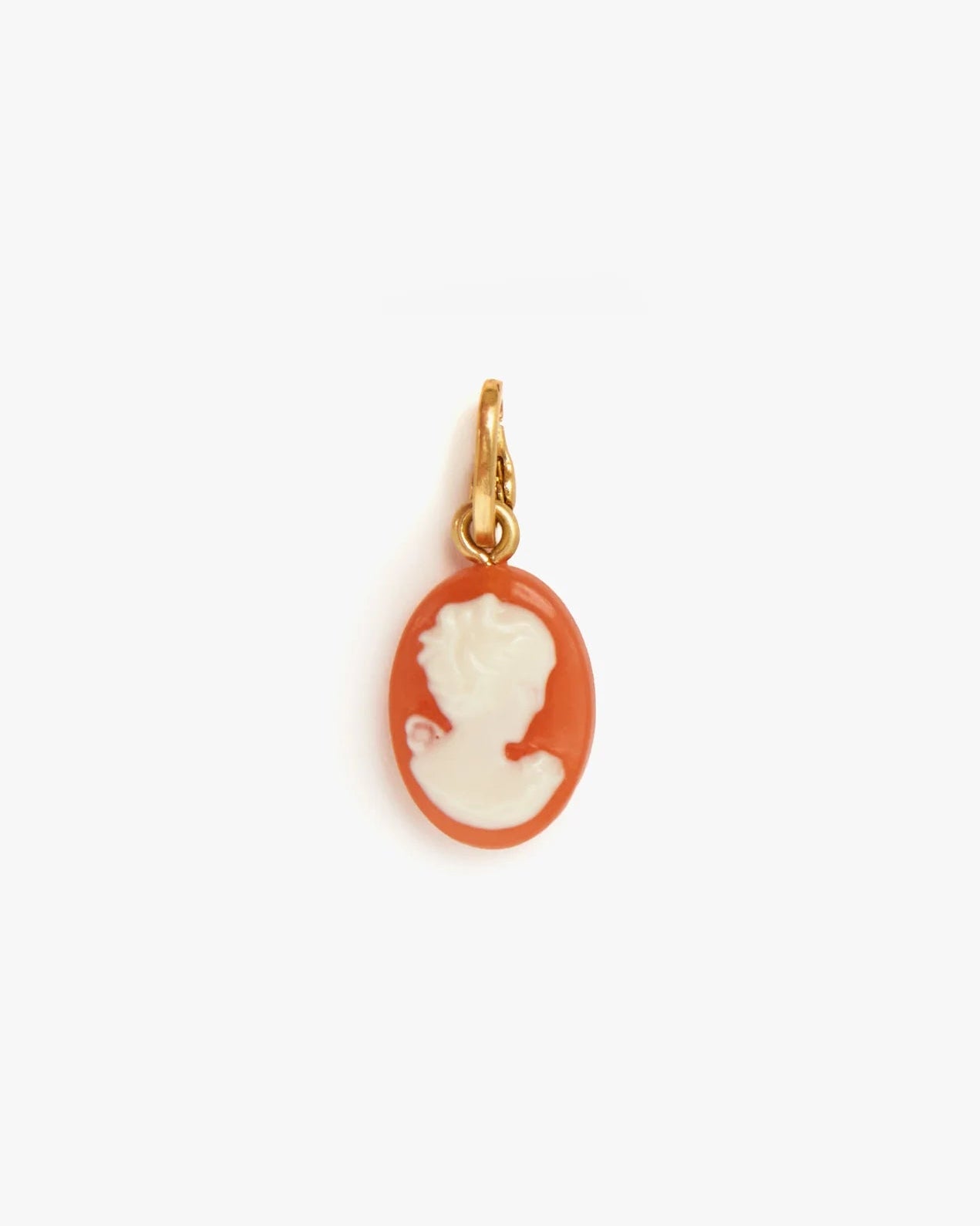Clare V. Cameo Charm in Cream