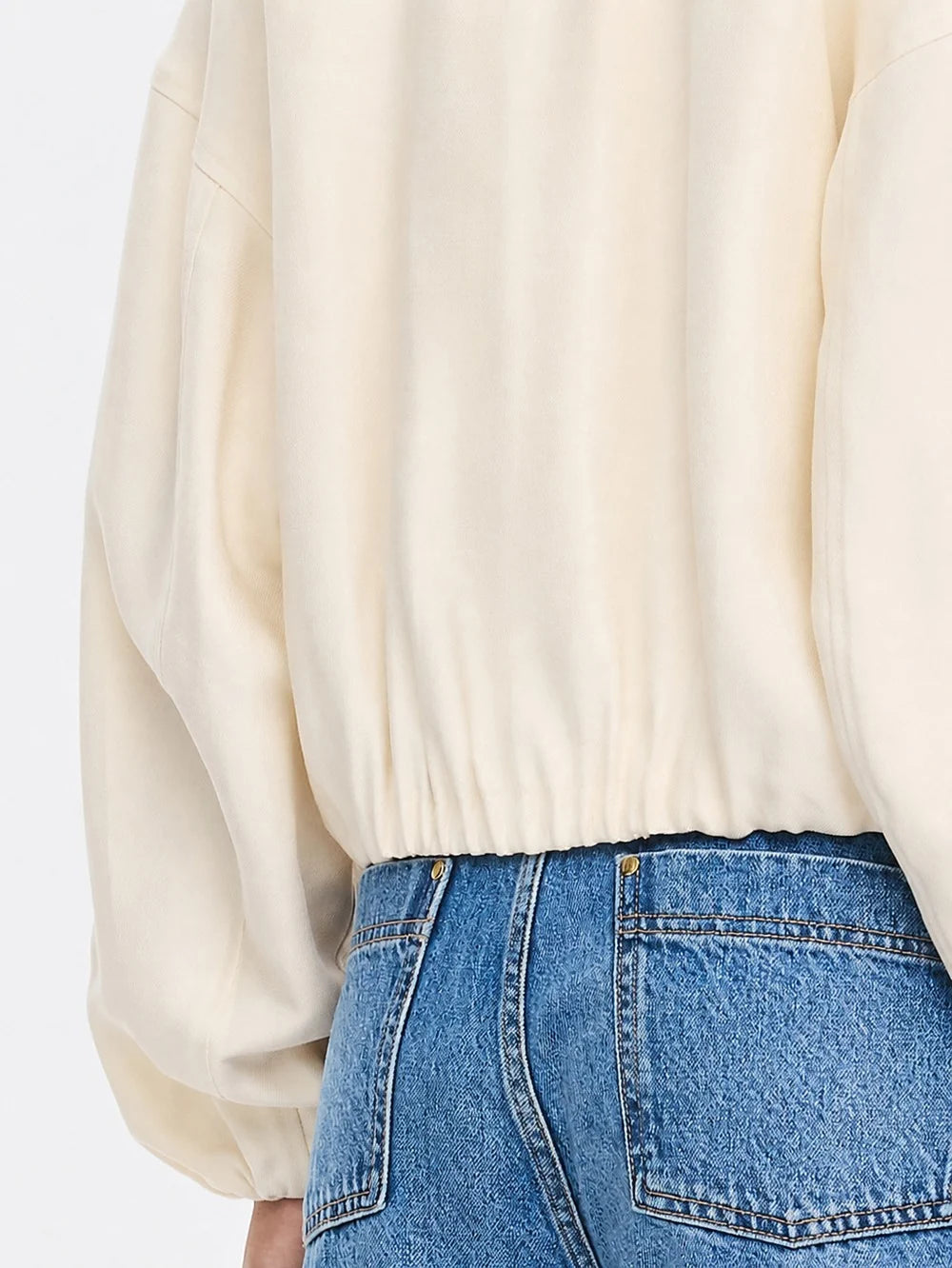 Kivari Cass Cropped Jacket in Ivory
