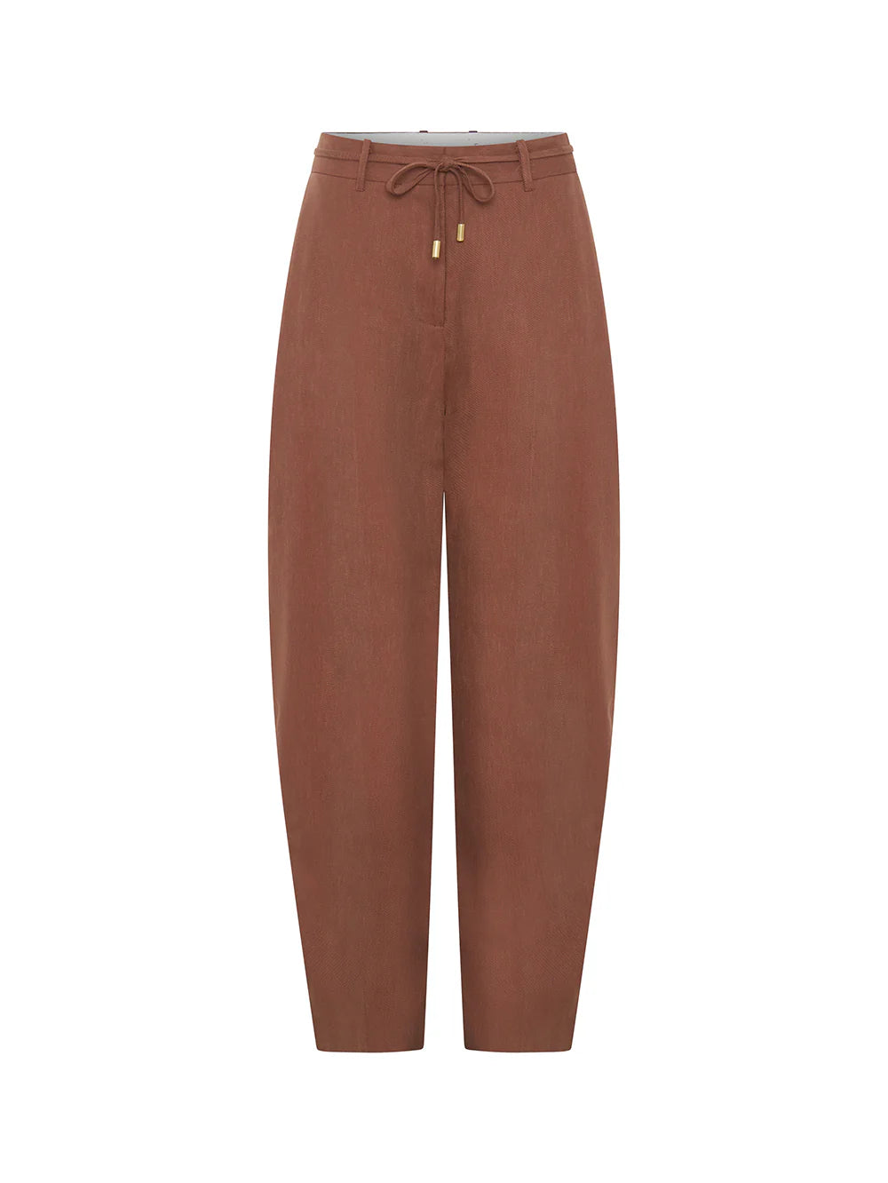 Kivari Cass Barrel Leg Pant in Chocolate