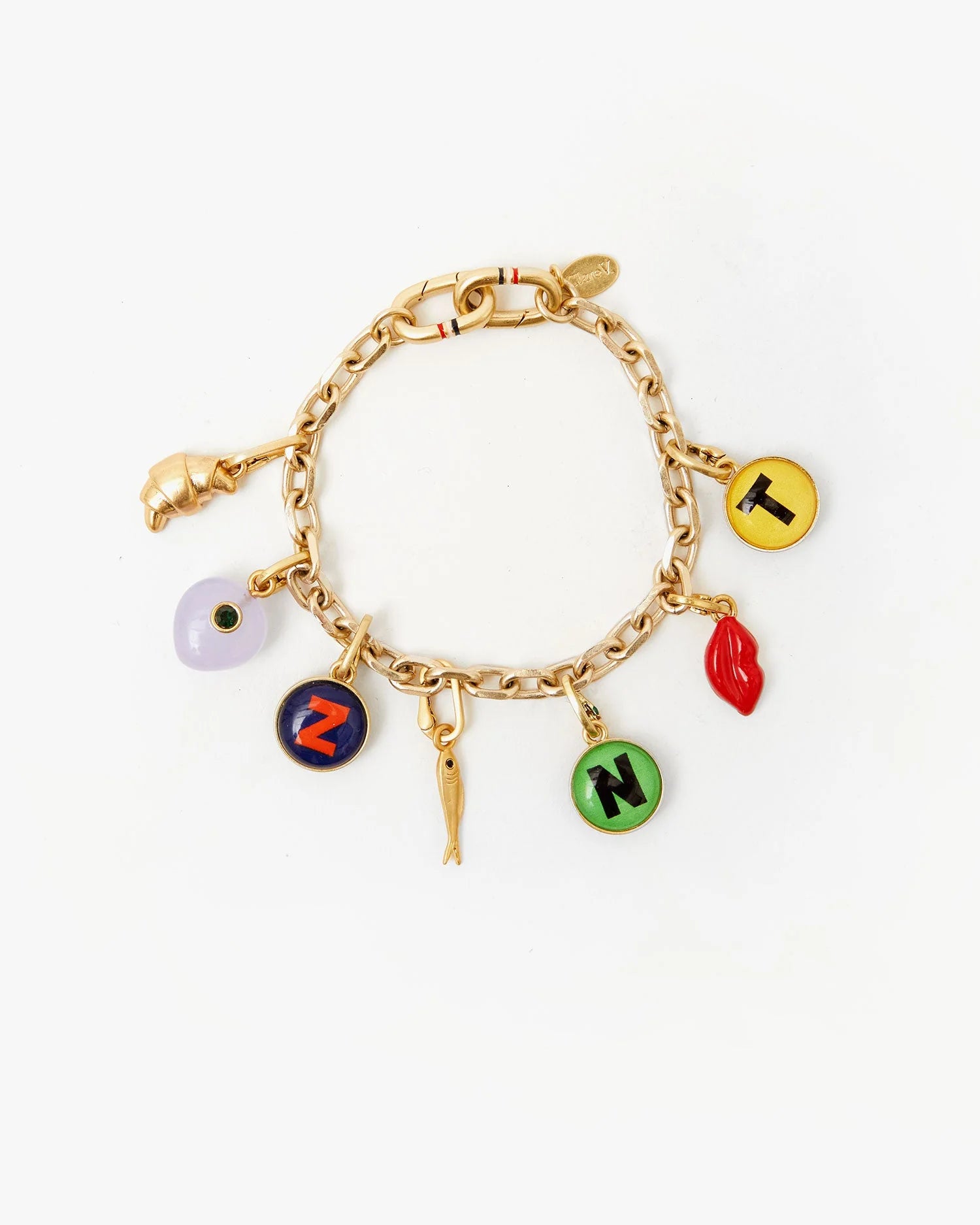Clare V. Charm Chain Bracelet