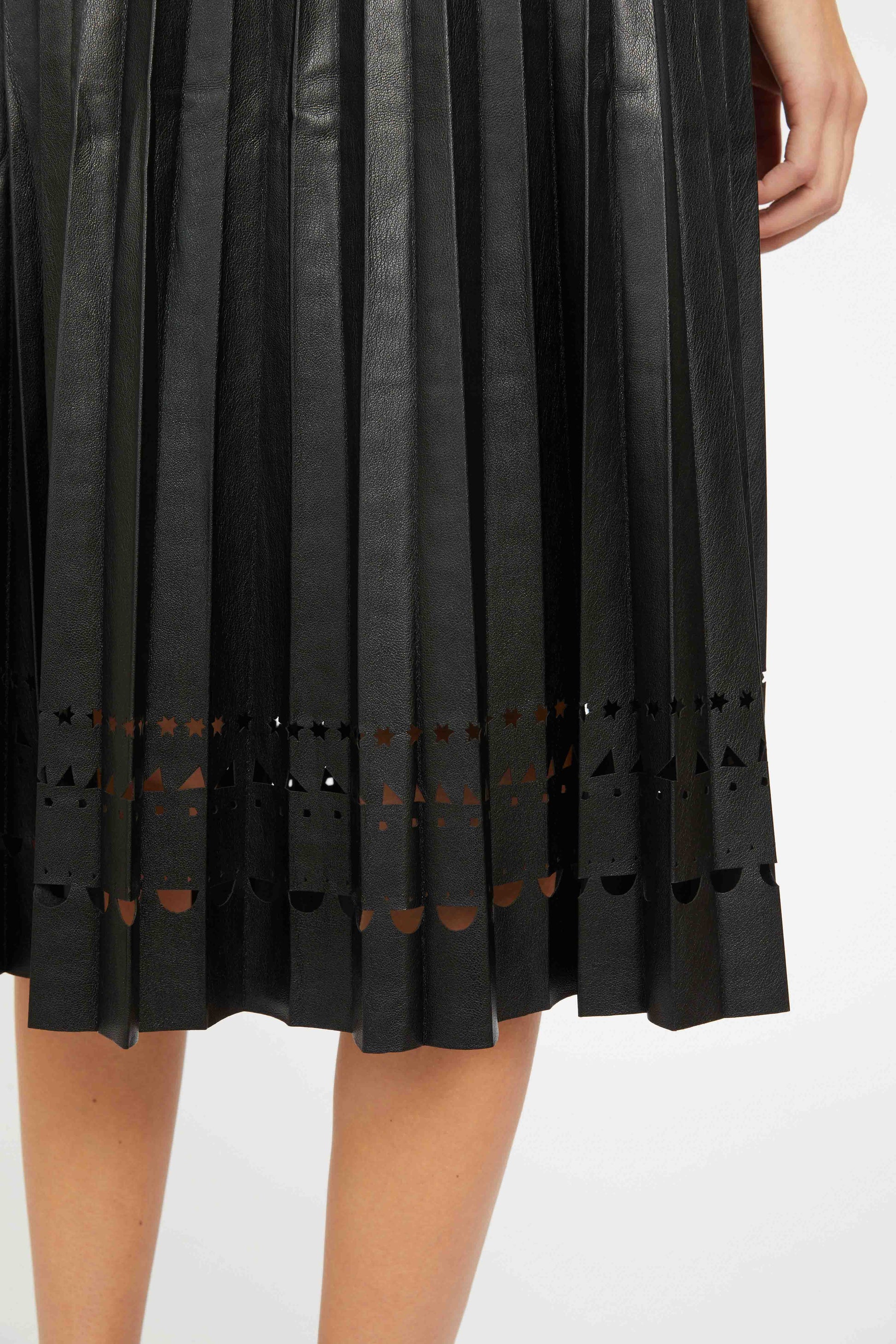 Caballero Alana Skirt in Black Vegan Leather