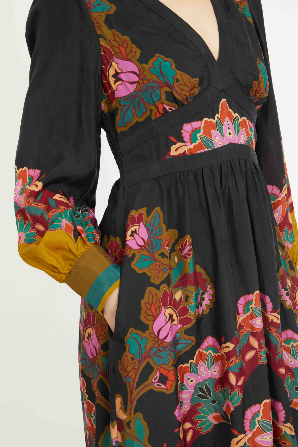 Caballero Perle Dress in Lacquer Bush Lily