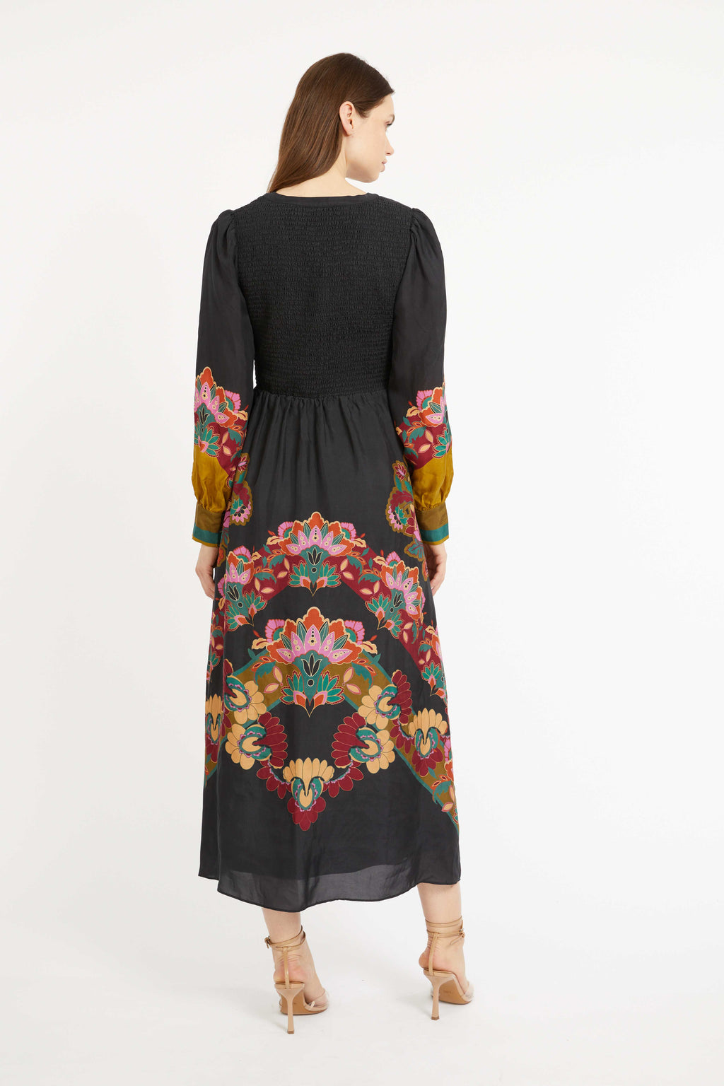 Caballero Perle Dress in Lacquer Bush Lily