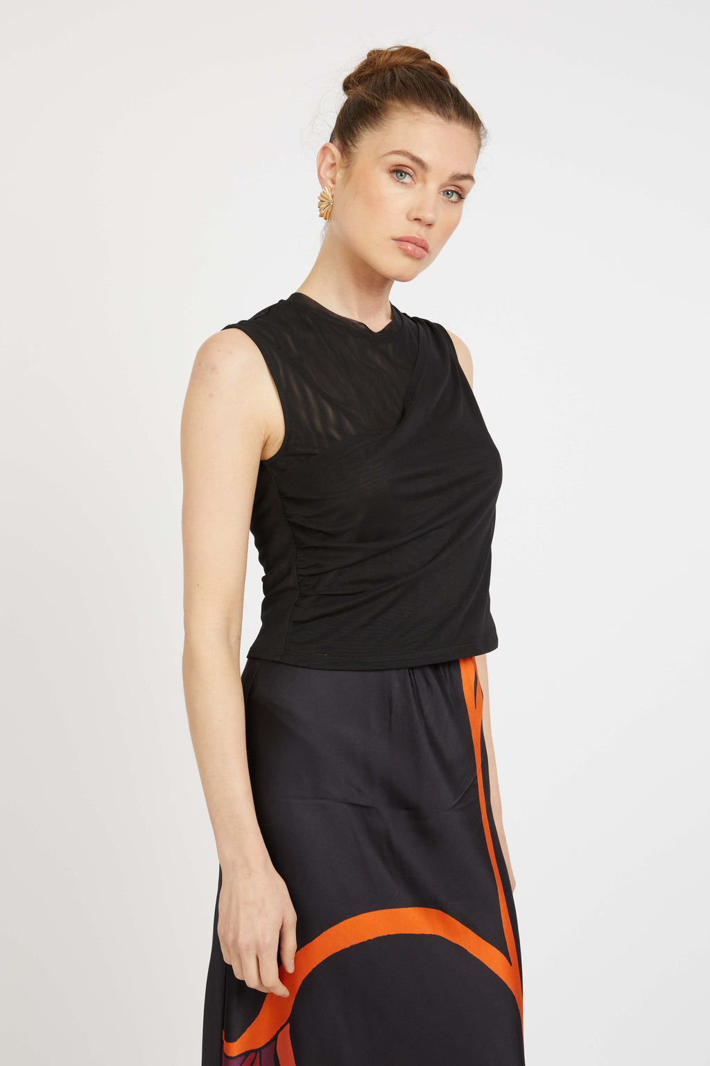 Caballero Devi Top in Black