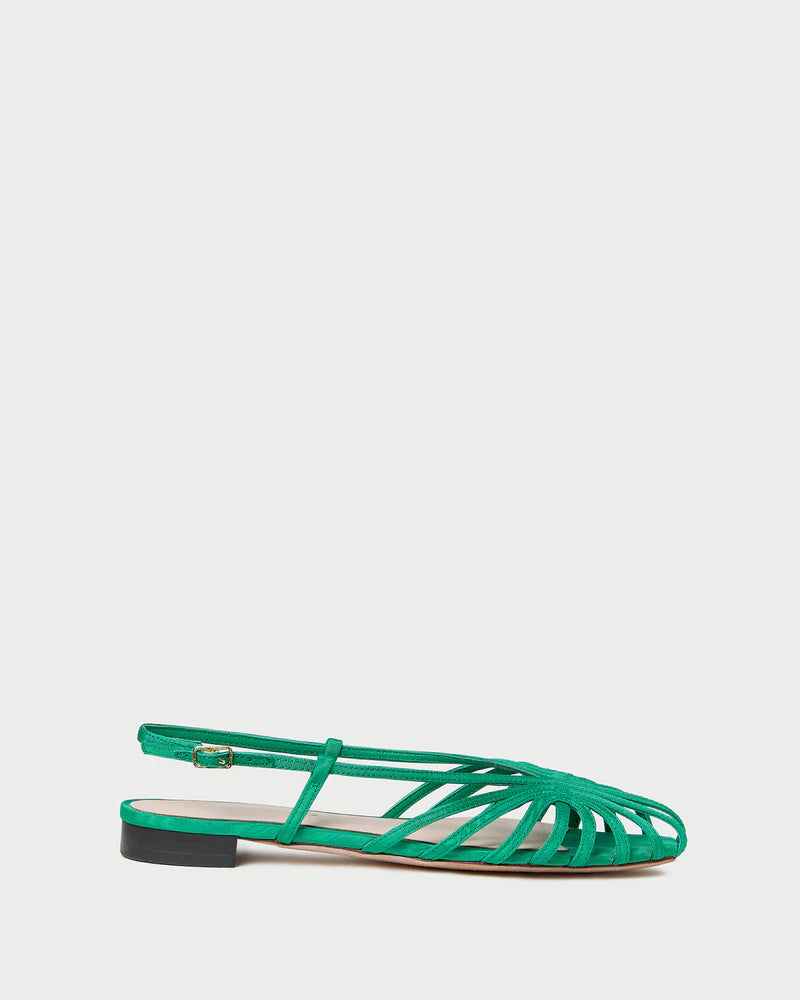 Loeffler Randall Devon Slingback Sandal in Green Moiré