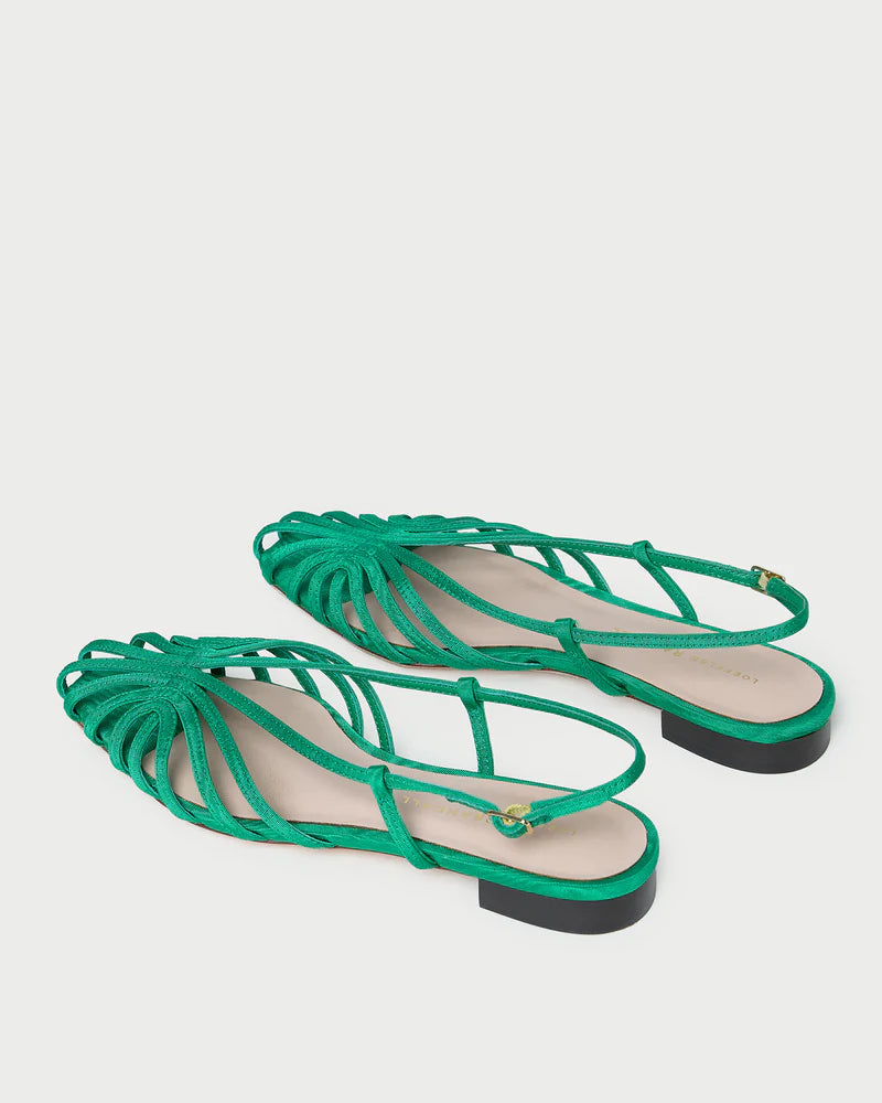 Loeffler Randall Devon Slingback Sandal in Green Moiré