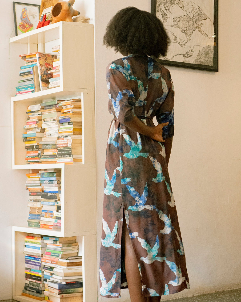 Osei Duro Letsa Dress in Colombe