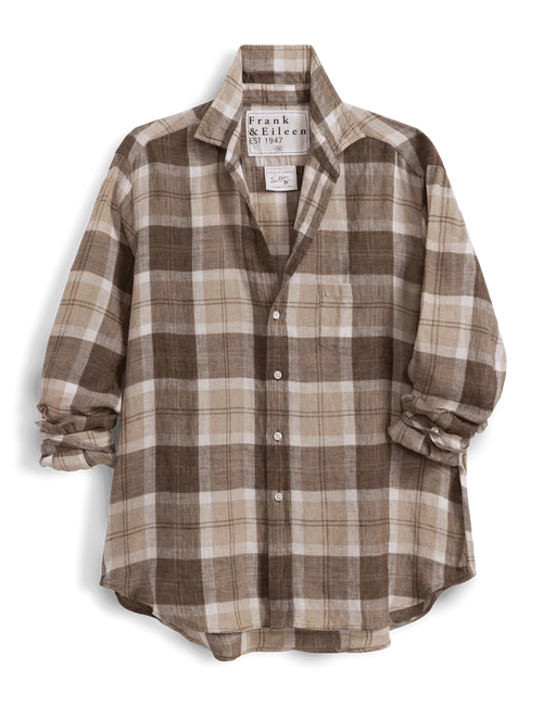 Frank & Eileen Eileen Shirt in Brown Plaid