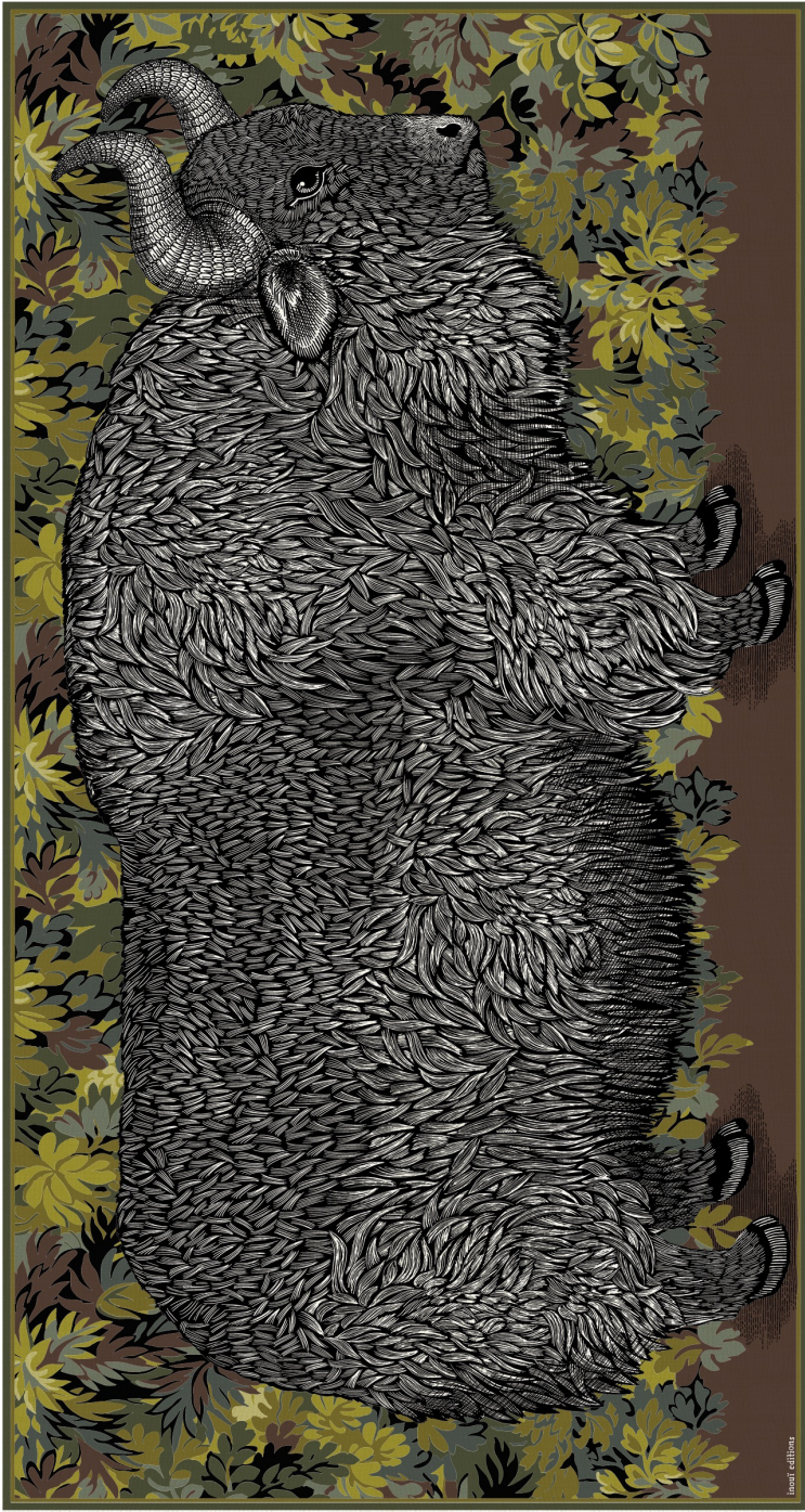 Inoui Editions Walter Scarf in Khaki