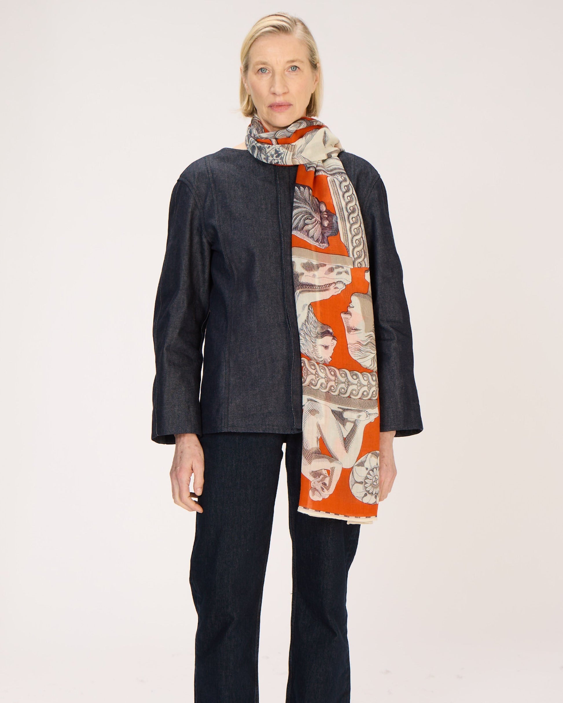 Inoui Editions Archives Scarf in Orange