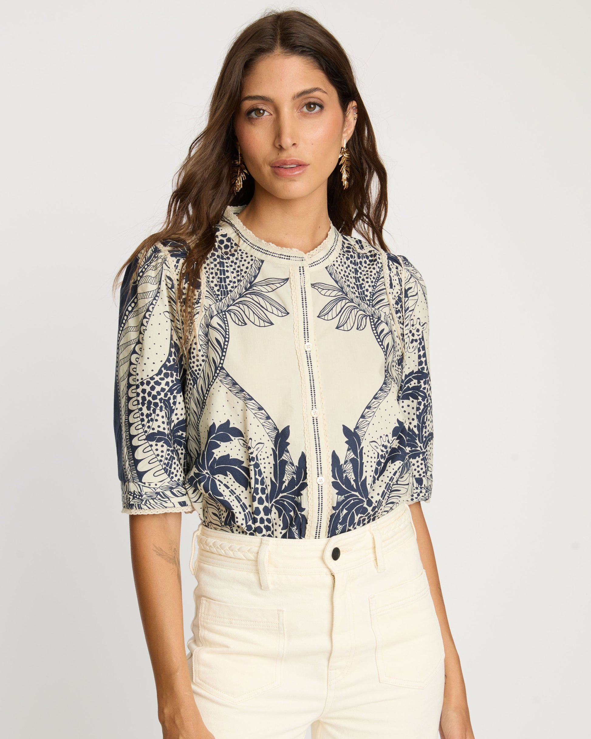 Caballero Erin Top in Ink Island