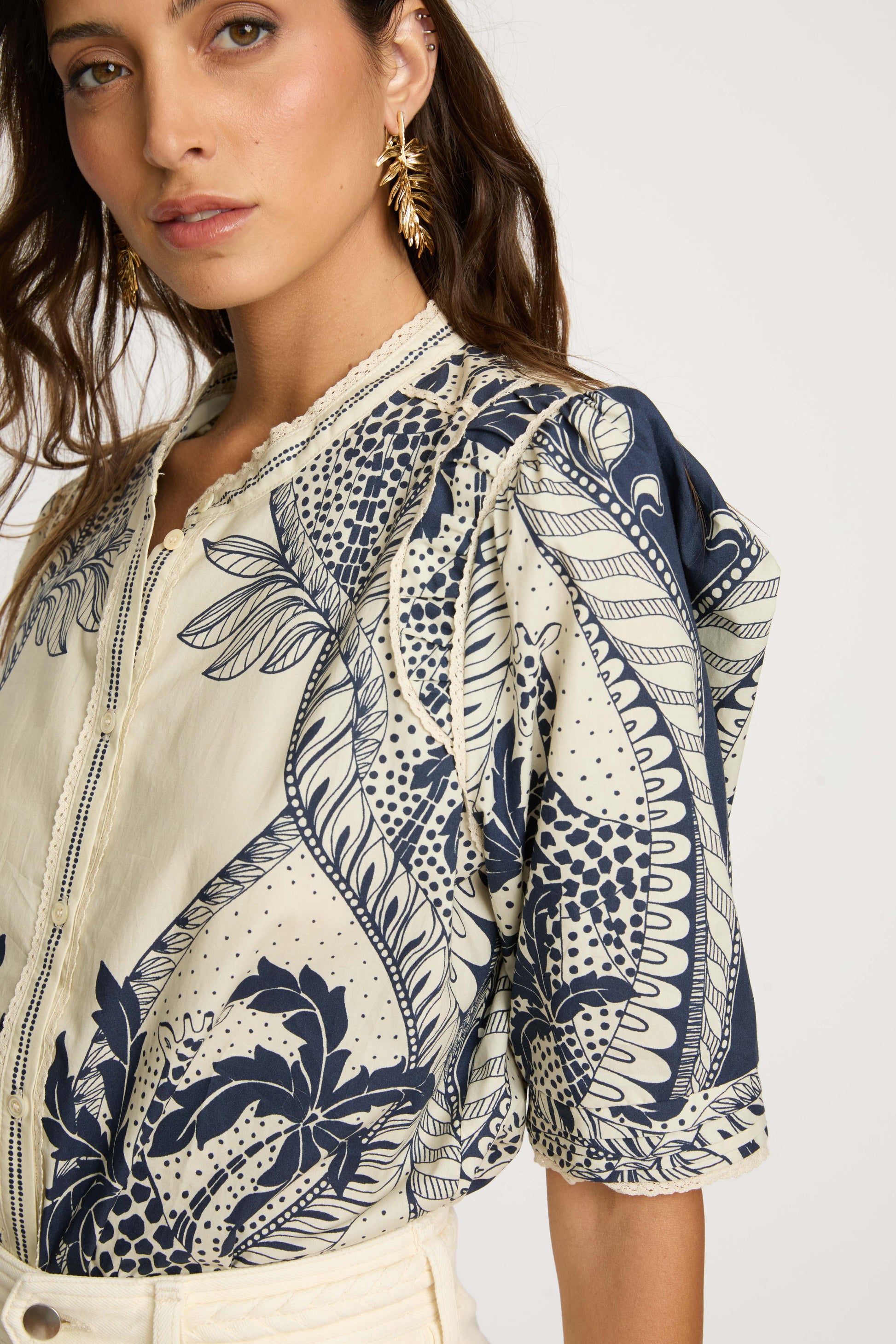 Caballero Erin Top in Ink Island