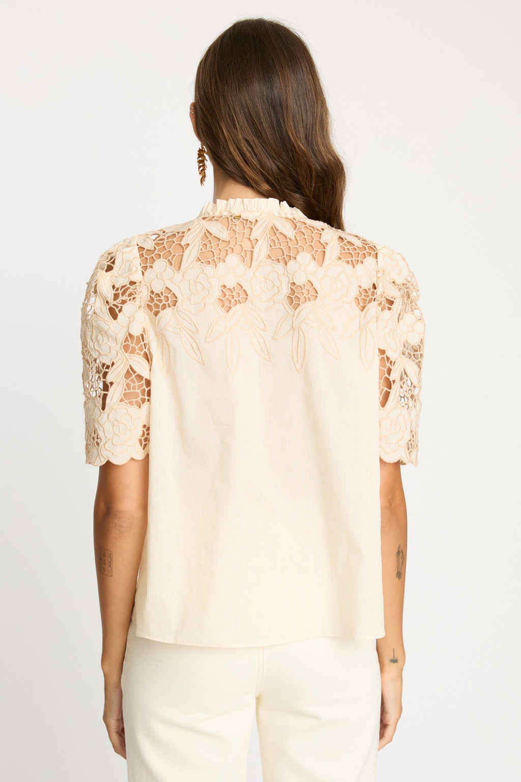 Caballero Elaine Reversible Top in Cream