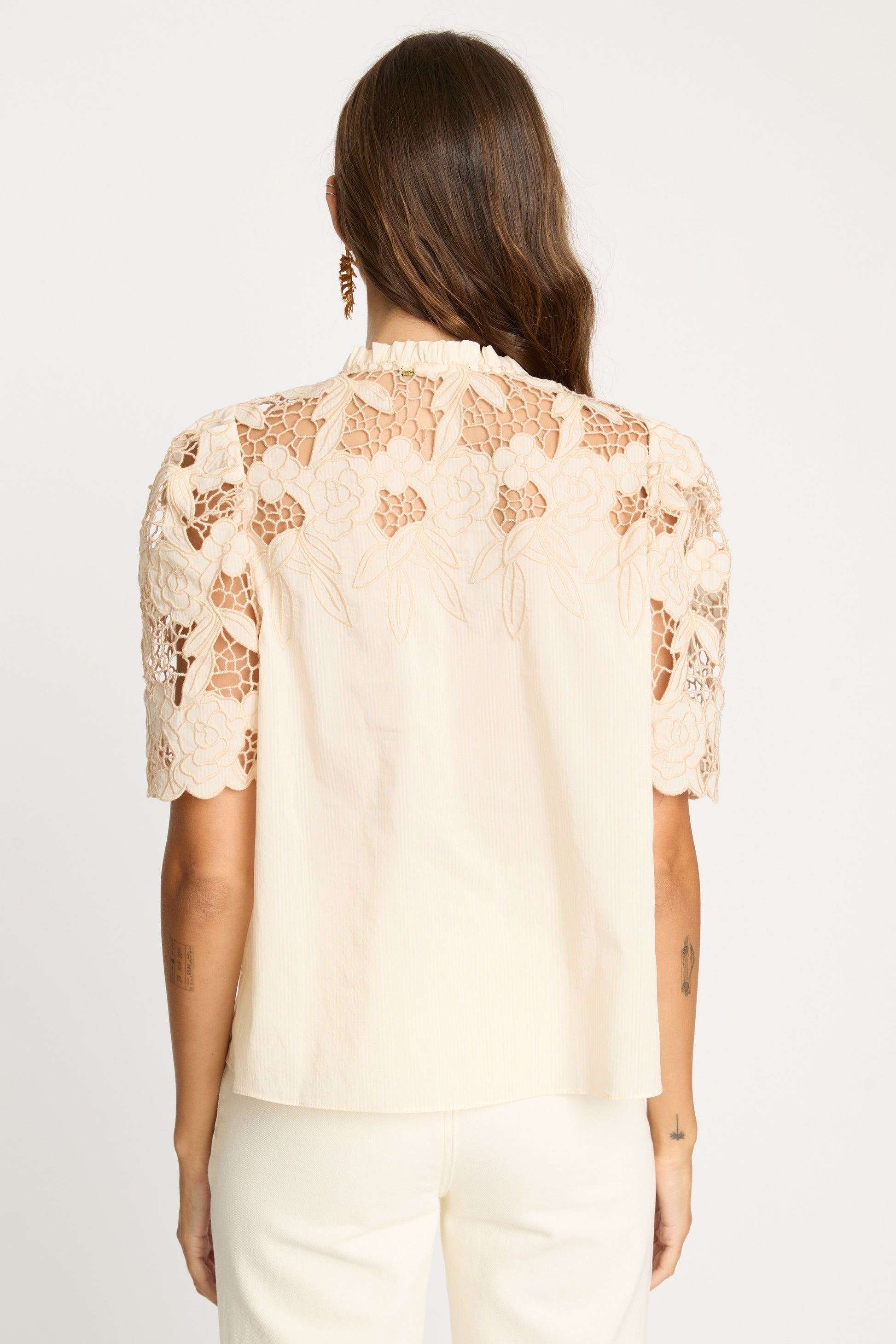 Caballero Elaine Reversible Top in Cream