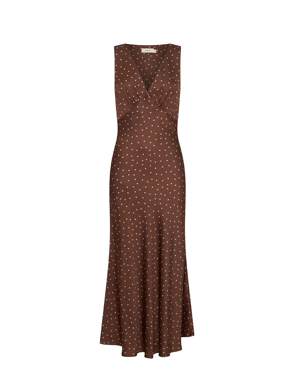 Kivari Edie Midi Dress in Brown