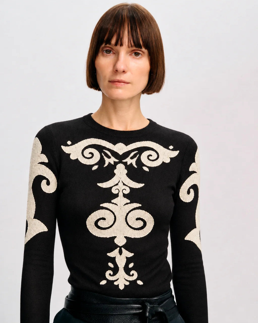 Carolina K Elizabeth Top in Black