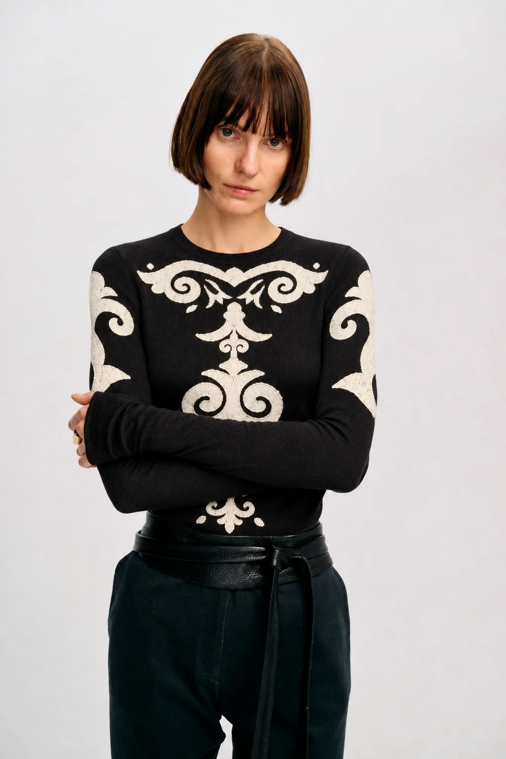 Carolina K Elizabeth Top in Black