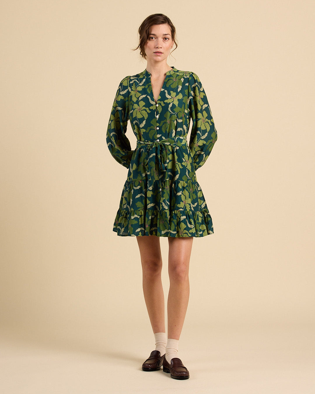 Trovata Celeste Dress in Green Canopy