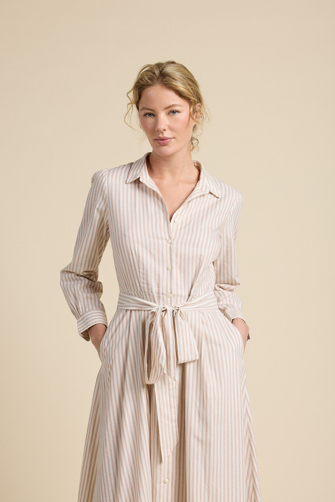 Trovata Emmelie Dress in Carmel Stripe