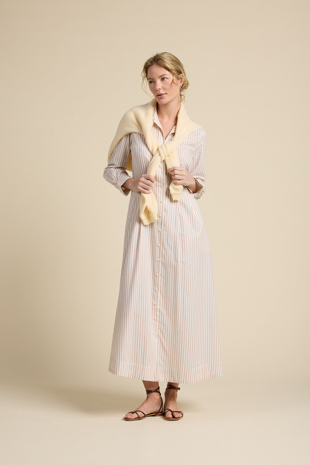 Trovata Emmelie Dress in Carmel Stripe
