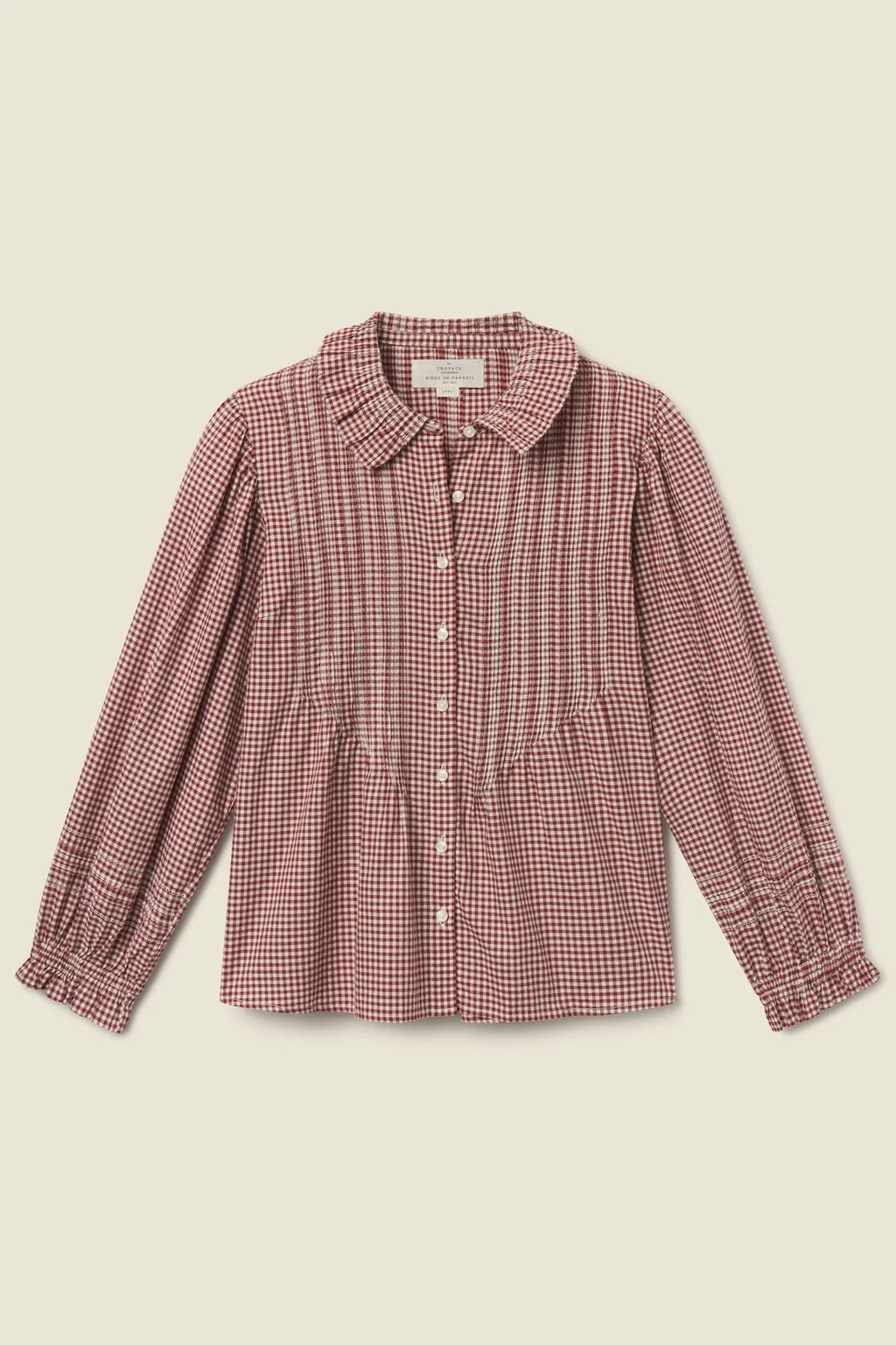 Trovata Francesca Blouse in Mahogany Check