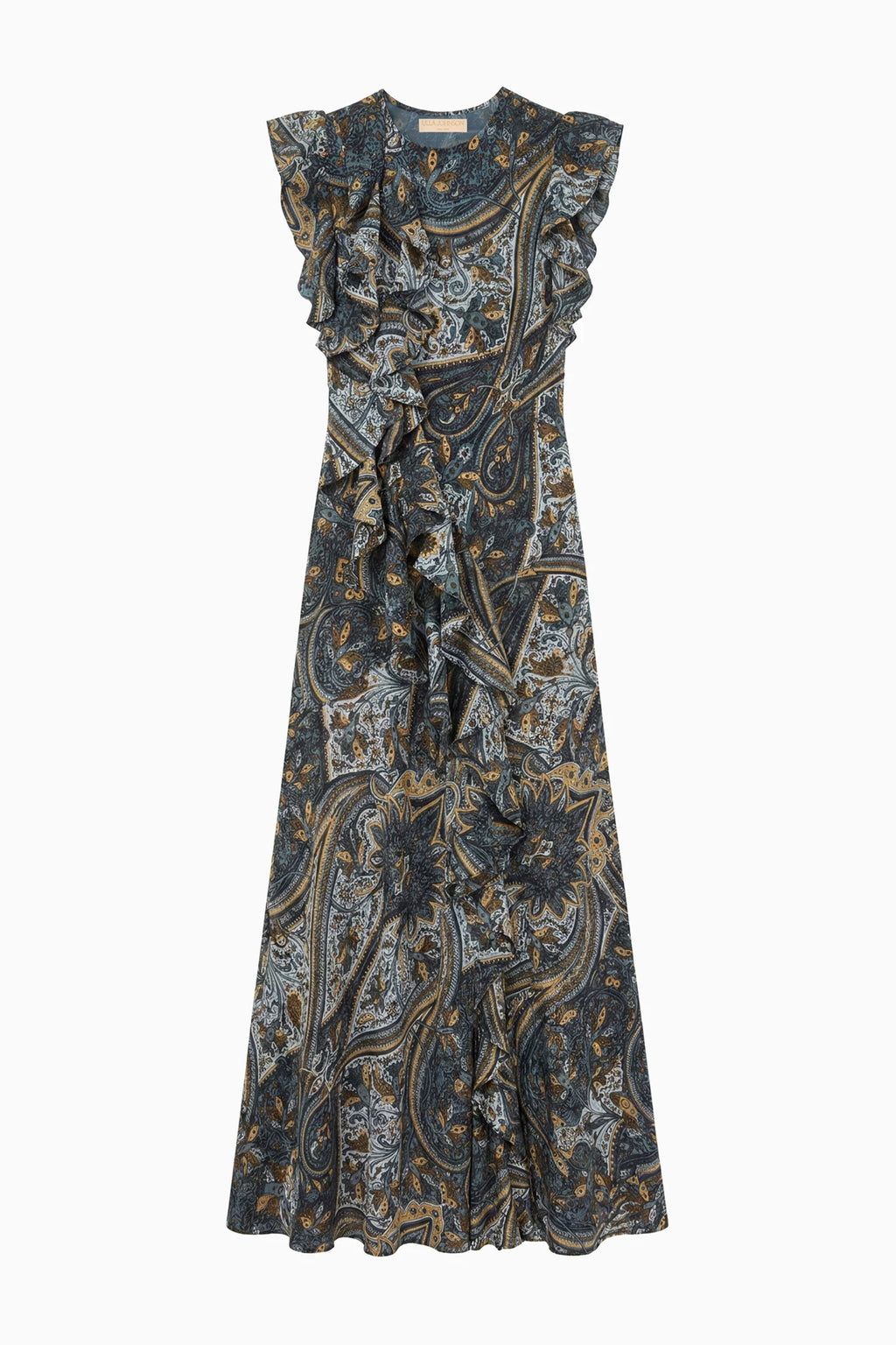 Ulla Johnson Ameline Silk Dress in Prussian