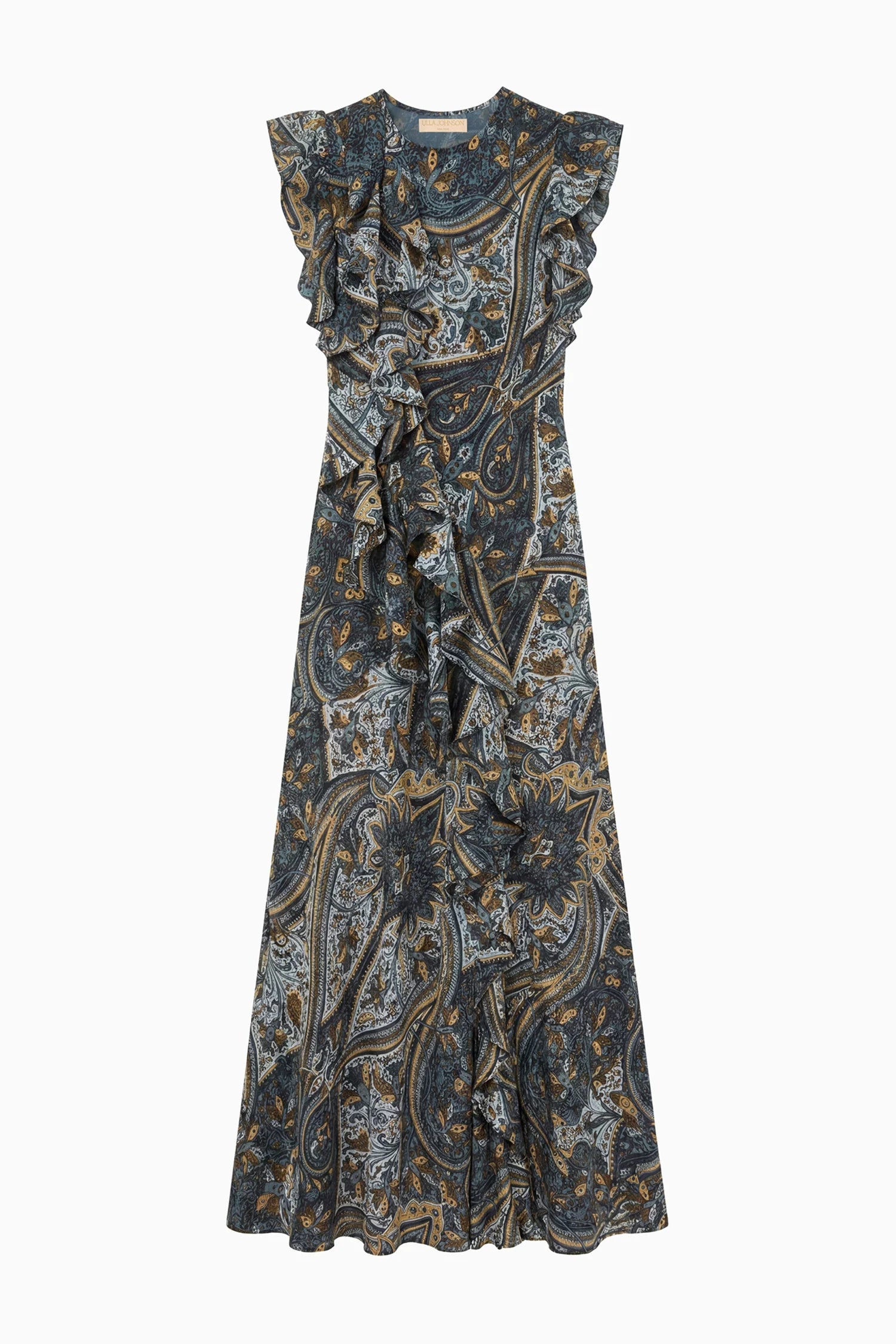 Ulla Johnson Ameline Silk Dress in Prussian