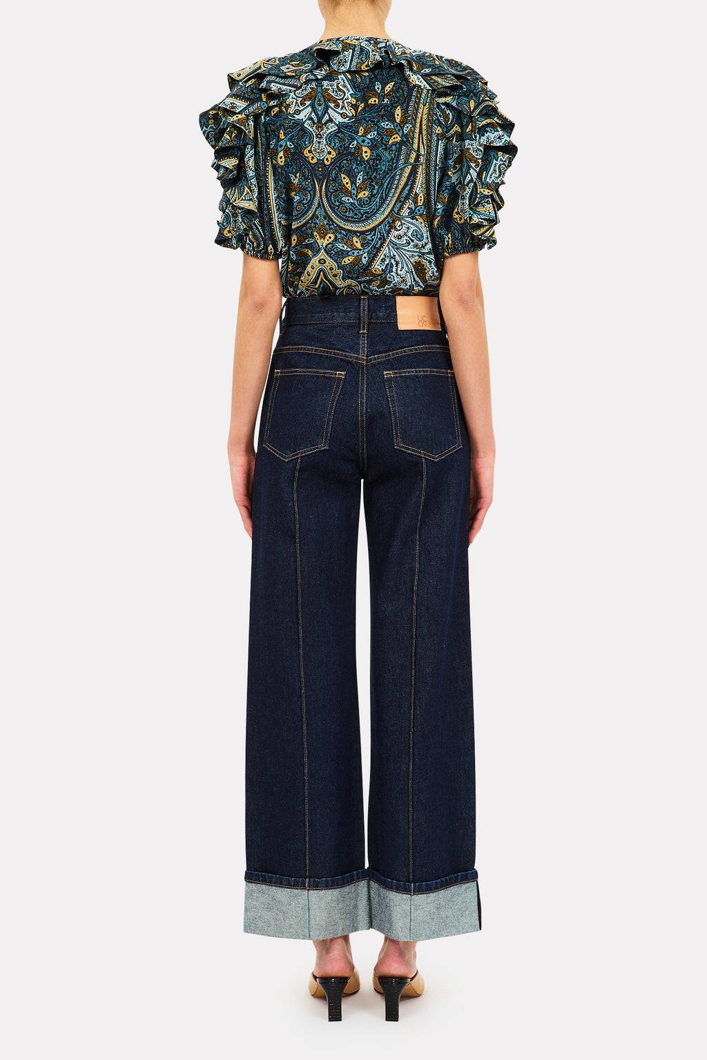 Ulla Johnson The Stretch Genevieve Pintuck Jean in Tigris