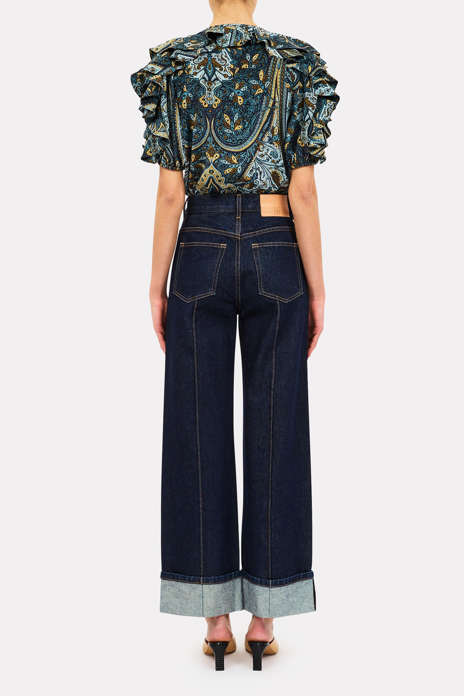 Ulla Johnson The Stretch Genevieve Pintuck Jean in Tigris
