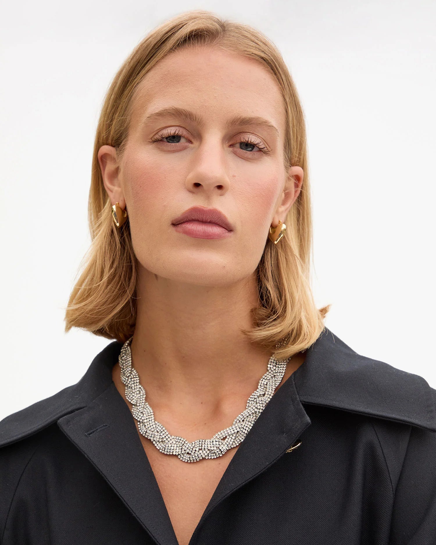 Clare V. Fete Collar in Clear