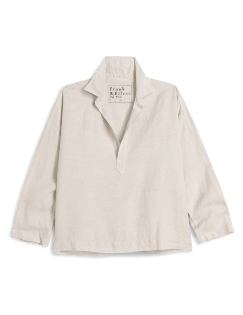 Frank & Eileen Gabi Popover Shirt in Sand