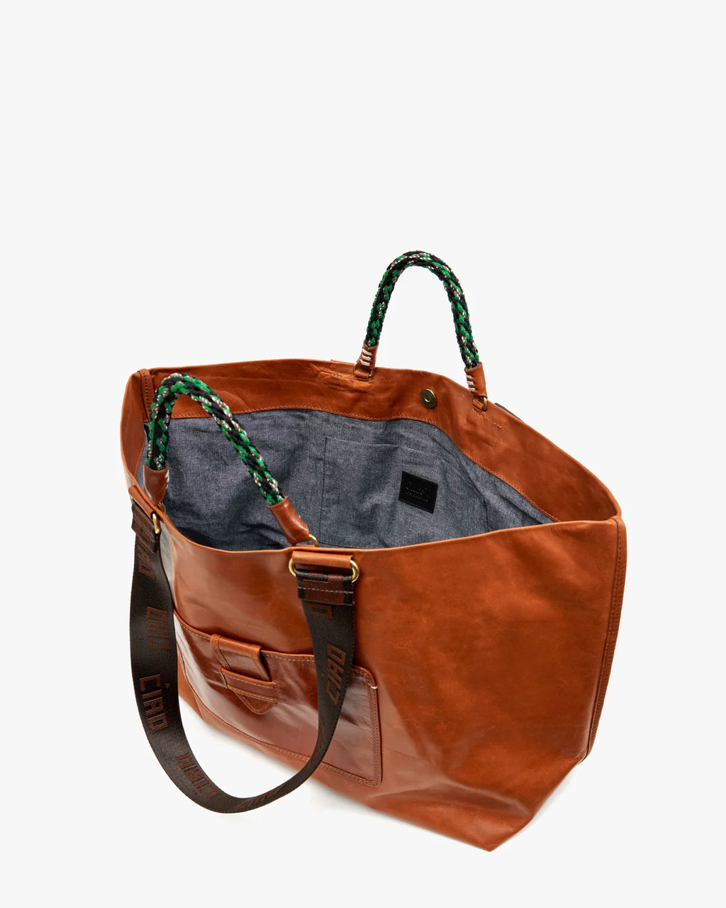 Clare V. Grande Bateau Tote in Camel