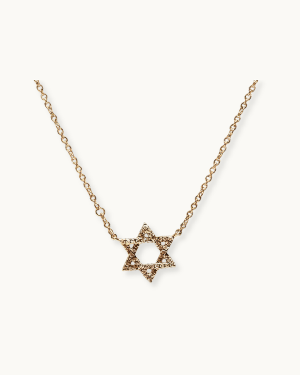 Pade Vavra 14K Gold Star of David in Diamond