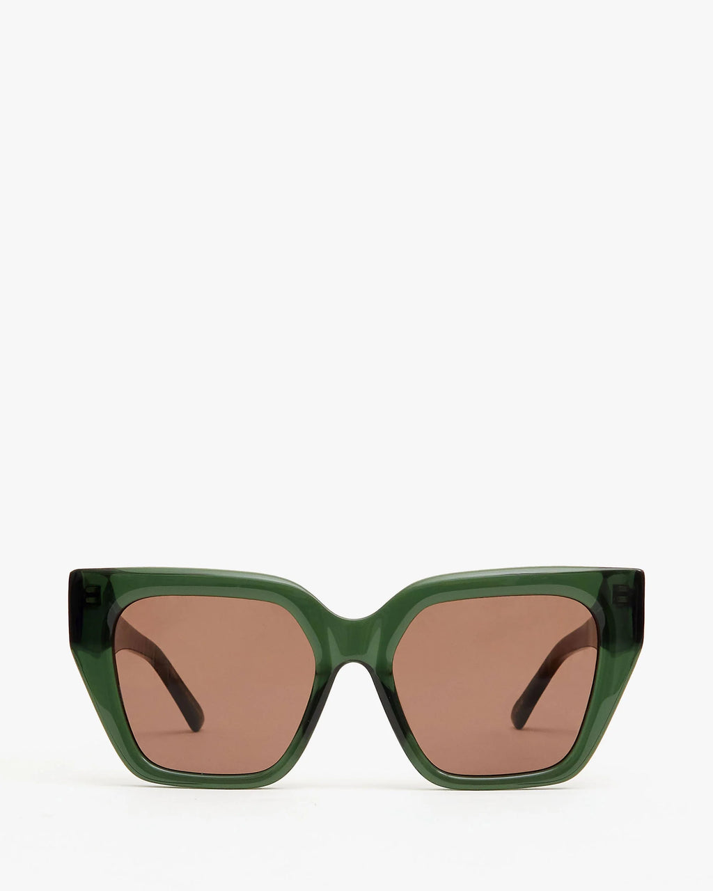 Clare V. Heather Sunglasses in Loden