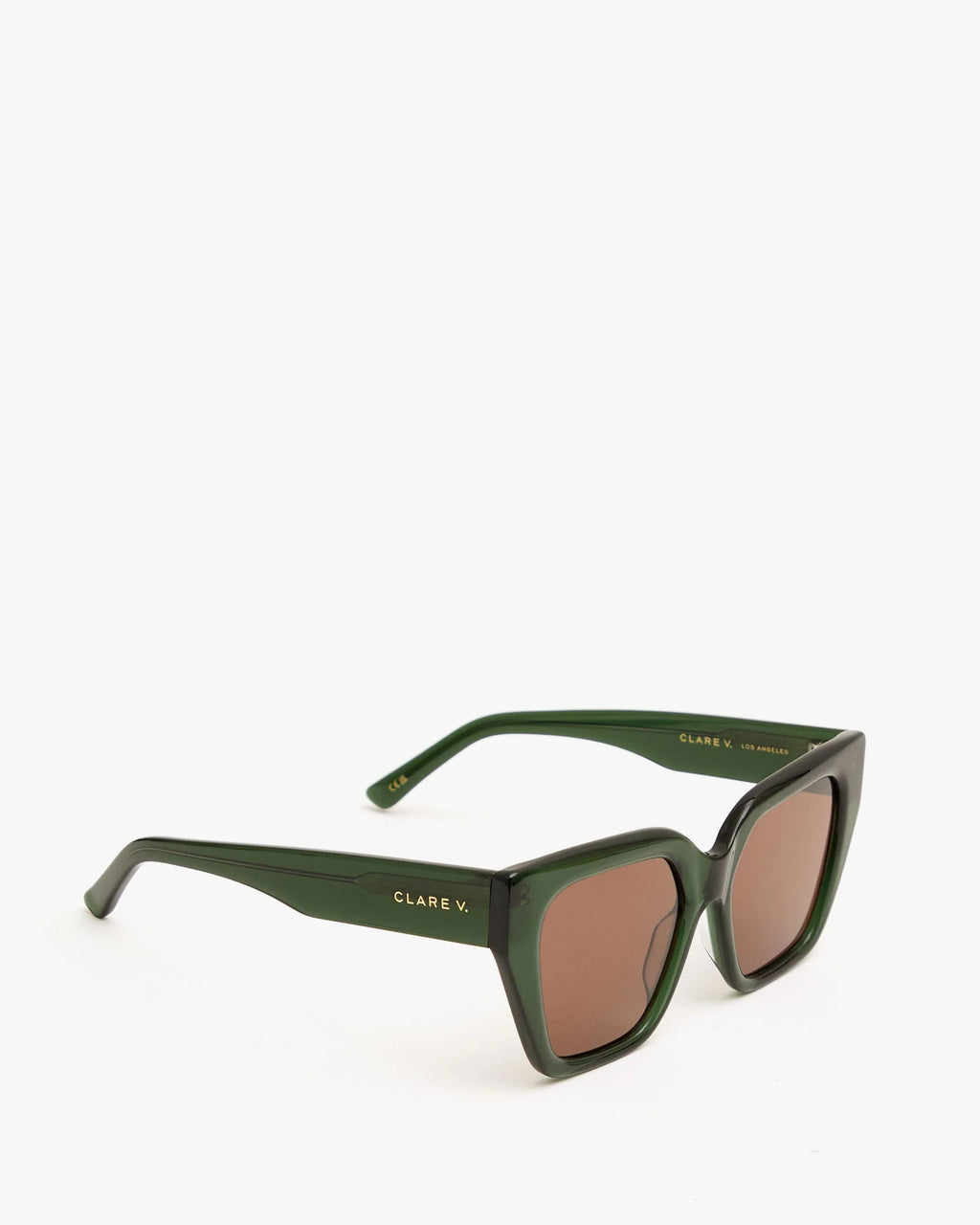 Clare V. Heather Sunglasses in Loden
