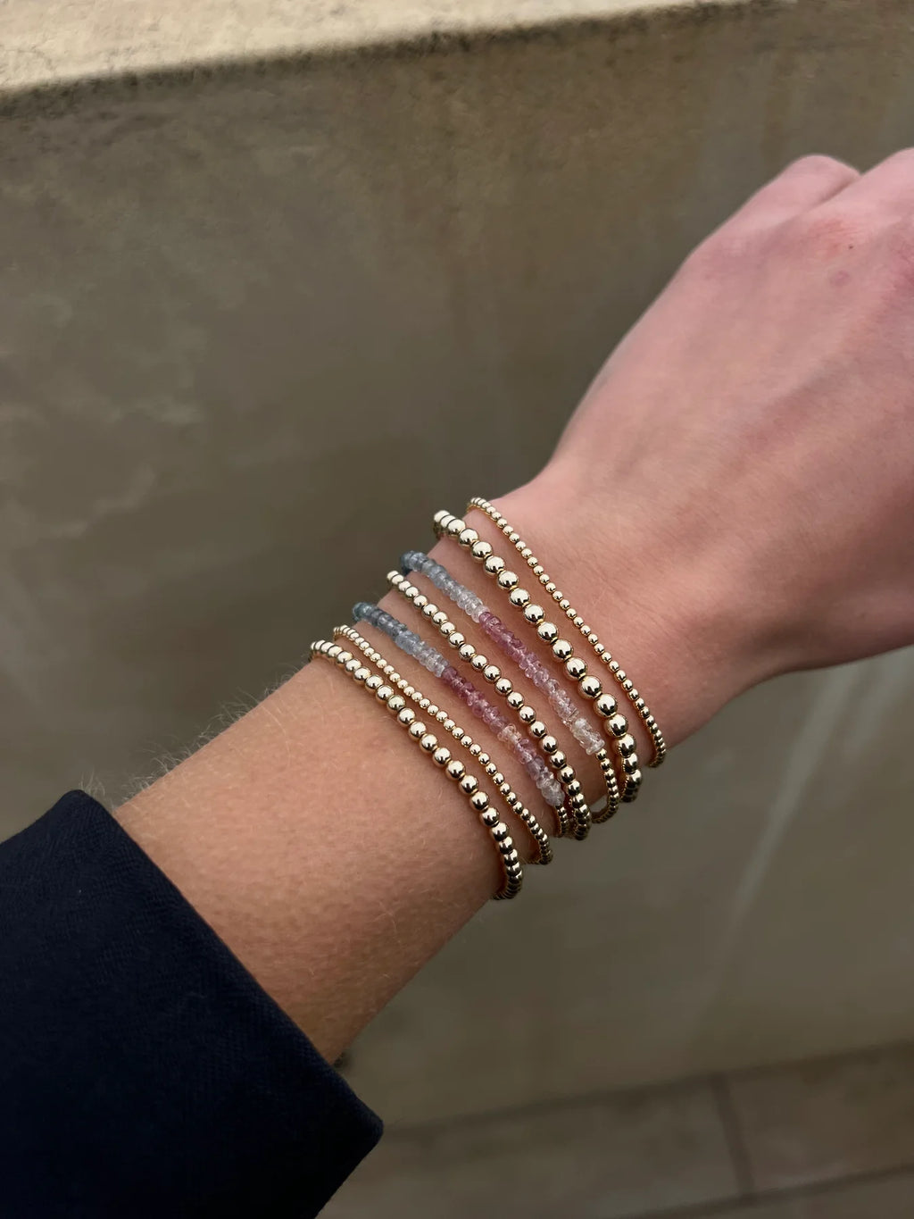 Karen Lazar 2MM Signature Bracelet with Seabreeze Ombré