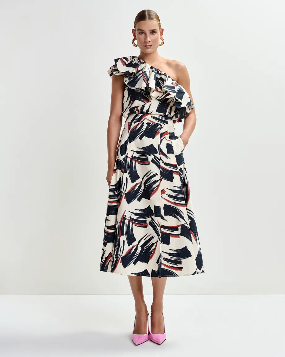 Essentiel Antwerp Jaelyn Deep Pleat Midi Skirt