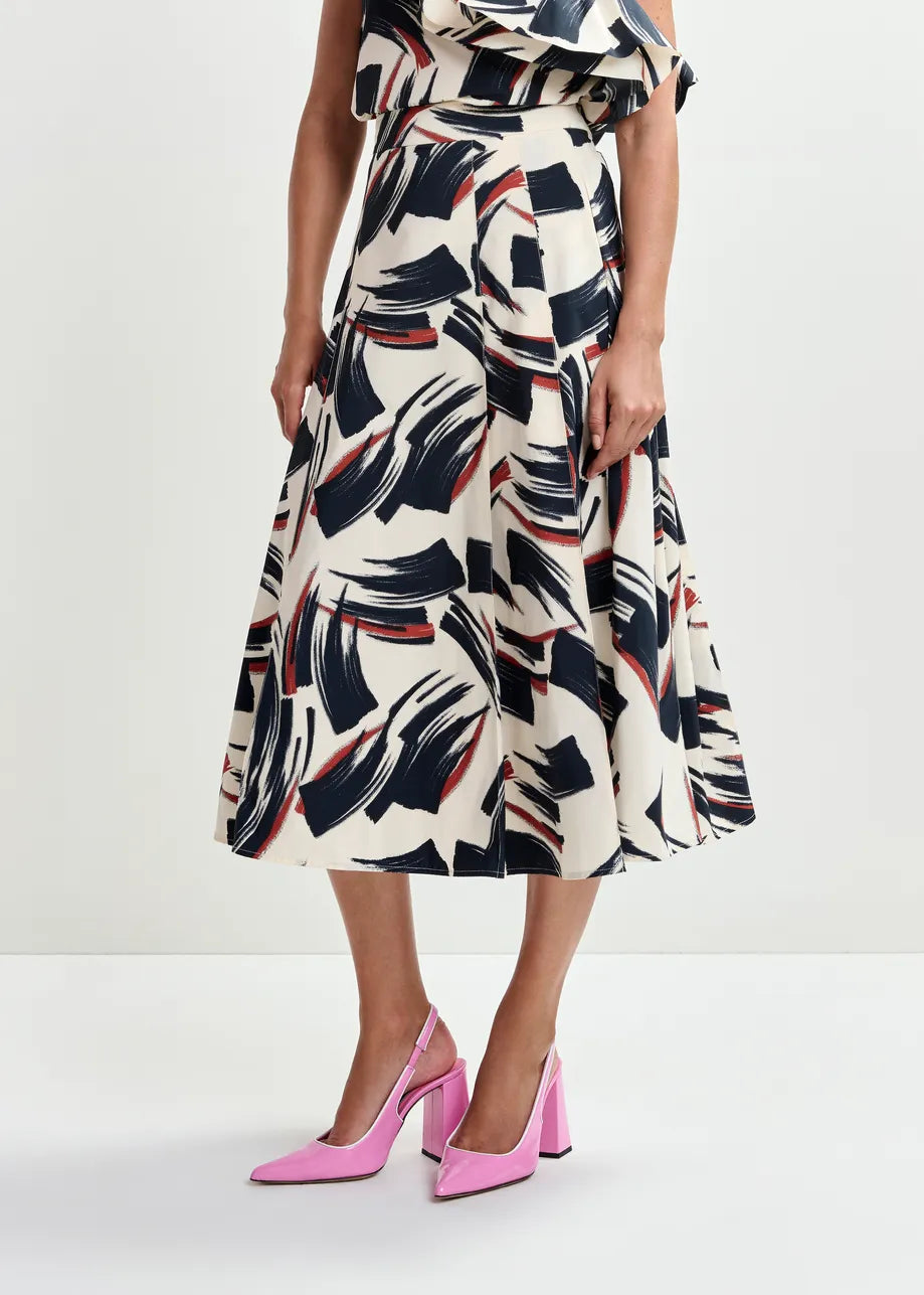 Essentiel Antwerp Jaelyn Deep Pleat Midi Skirt