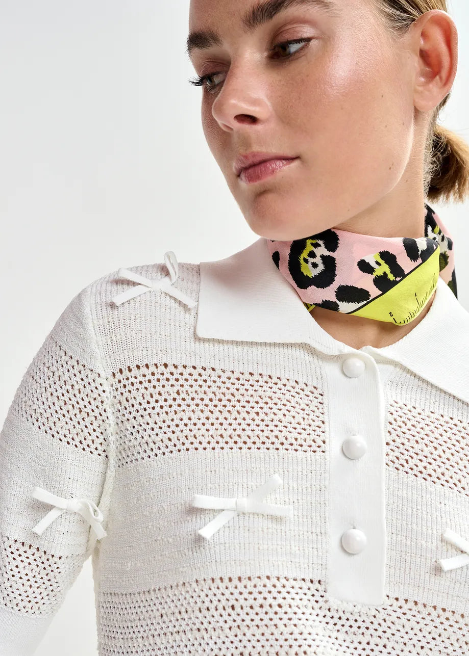 Essentiel Antwerp Jarts Knit Polo with Bows