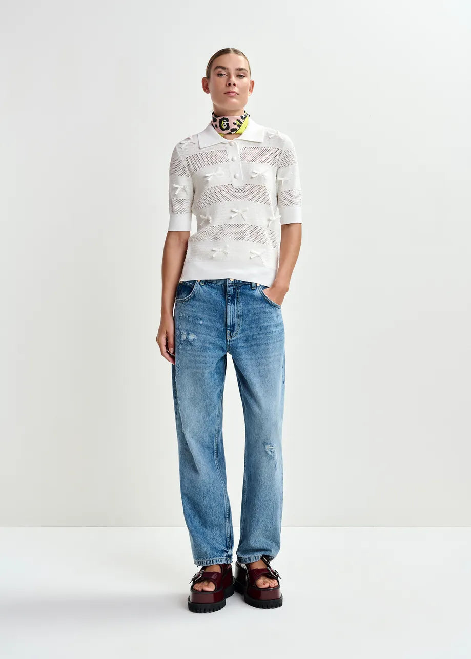 Essentiel Antwerp Jarts Knit Polo with Bows