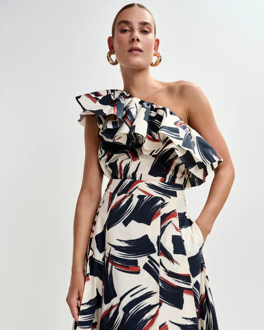 Essentiel Antwerp Jillian Asymmetric Ruffle Top