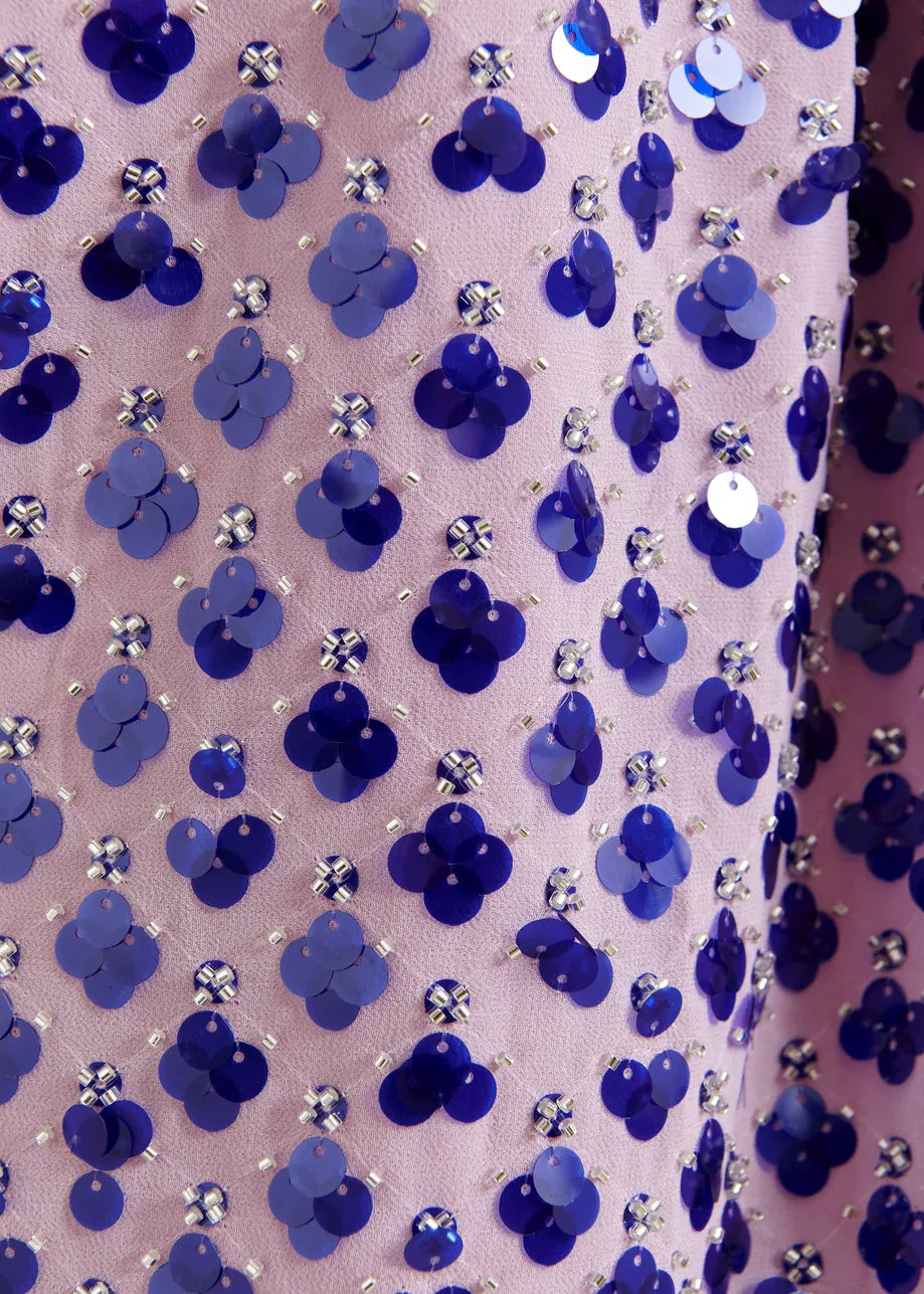 Essentiel Antwerp Jocelyn Sequin Smocked Top